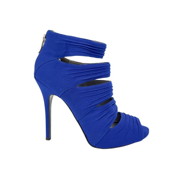 Royal Blue Suede Stilettos - Picture 2 of 5